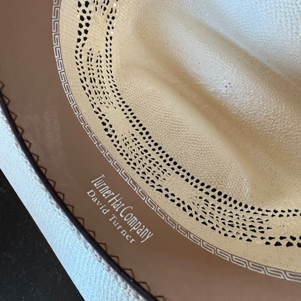 David Turner Straw Bangora Cowboy Hat - XXXX - 7 3/8 - Picture 14 of 16